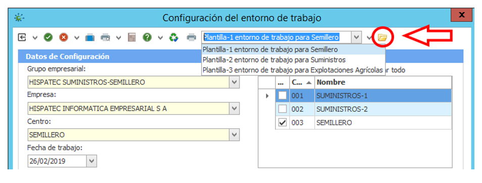 Entono de Trabajo - Hispatec